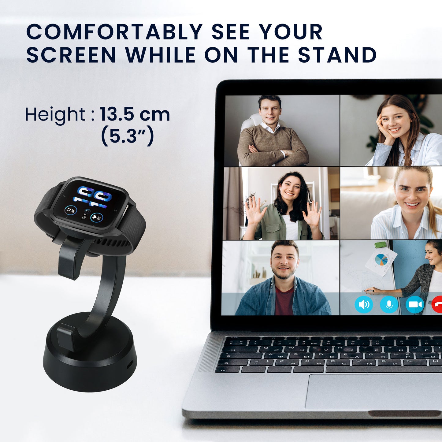 Ladegerät für Garmin Venu Sq 2 Music / Sq 2 / Vivoactive 6 / Vivoactive 5 mit Standfunktion