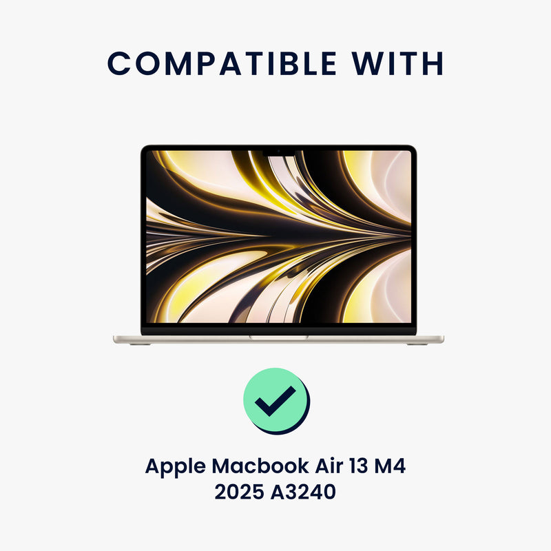 kwmobile Sichtschutzfolie für Apple Macbook Air 13 M4 2025 A3240 Folie - Blickschutzfolie Privacy Screen - Laptop Folie - Anti Spy Folie - Laptop Schutz