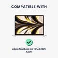 kwmobile Sichtschutzfolie für Apple Macbook Air 15 M4 2025 A3241 Folie Blickschutzfolie Privacy Screen Laptop Folie Anti Spy Folie Laptop Schutz