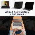 kwmobile Sichtschutzfolie für Apple Macbook Air 15 M4 2025 A3241 Folie Blickschutzfolie Privacy Screen Laptop Folie Anti Spy Folie Laptop Schutz