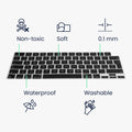 Silikon Tastaturschutz QWERTY (Italienisch) kompatibel mit Apple Macbook Air 15 M4 2025 A3241