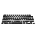 kwmobile Silikon Tastaturschutz für Apple Macbook Air 15 M4 2025 A3241 - QWERTY US Keyboard Cover Abdeckung - Schwarz Schwarz  