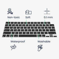 Tastaturschutz für Apple Macbook Air 15 M4 2025 A3241 - Schwarz - Sonstiges
