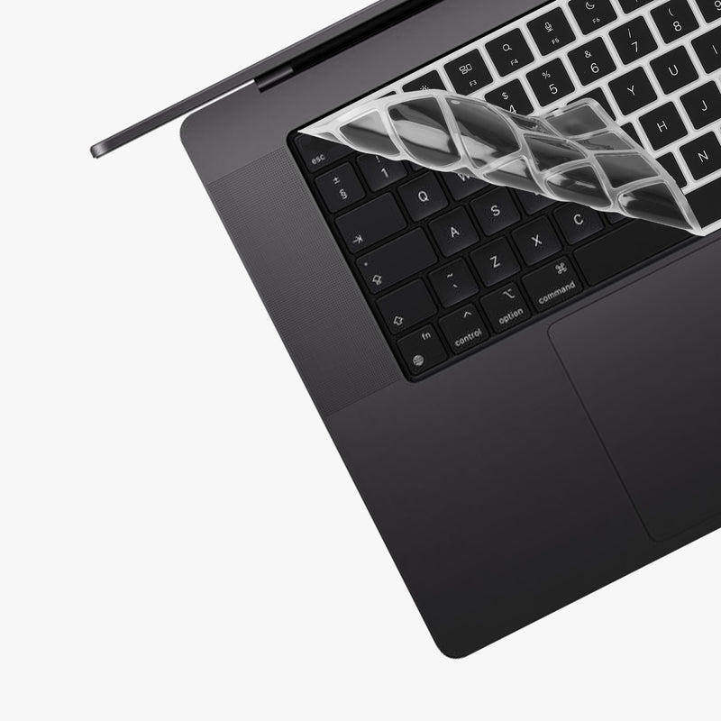 Silikon Tastaturschutz QWERTY (Spanien) kompatibel mit Apple Macbook Pro 16.2 2024 M4 A3403 / A3186