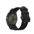 kwmobile Ersatzarmband kompatibel mit Garmin 20mm Fenix 8 43mm / Fenix 7S / Fenix 6S / Epix Pro 42mm Armband - Nylonarmband mit Quick-Fit Verschluss - Schwarz Schwarz  [dsg01]