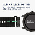 kwmobile Ersatzarmband kompatibel mit Garmin 20mm Fenix 8 43mm / Fenix 7S / Fenix 6S / Epix Pro 42mm Armband