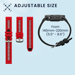 kwmobile Uhrenarmband für Garmin Forerunner 970 / Forerunner 570 47mm / Venu 3 Armband Fitnesstracker Band Set