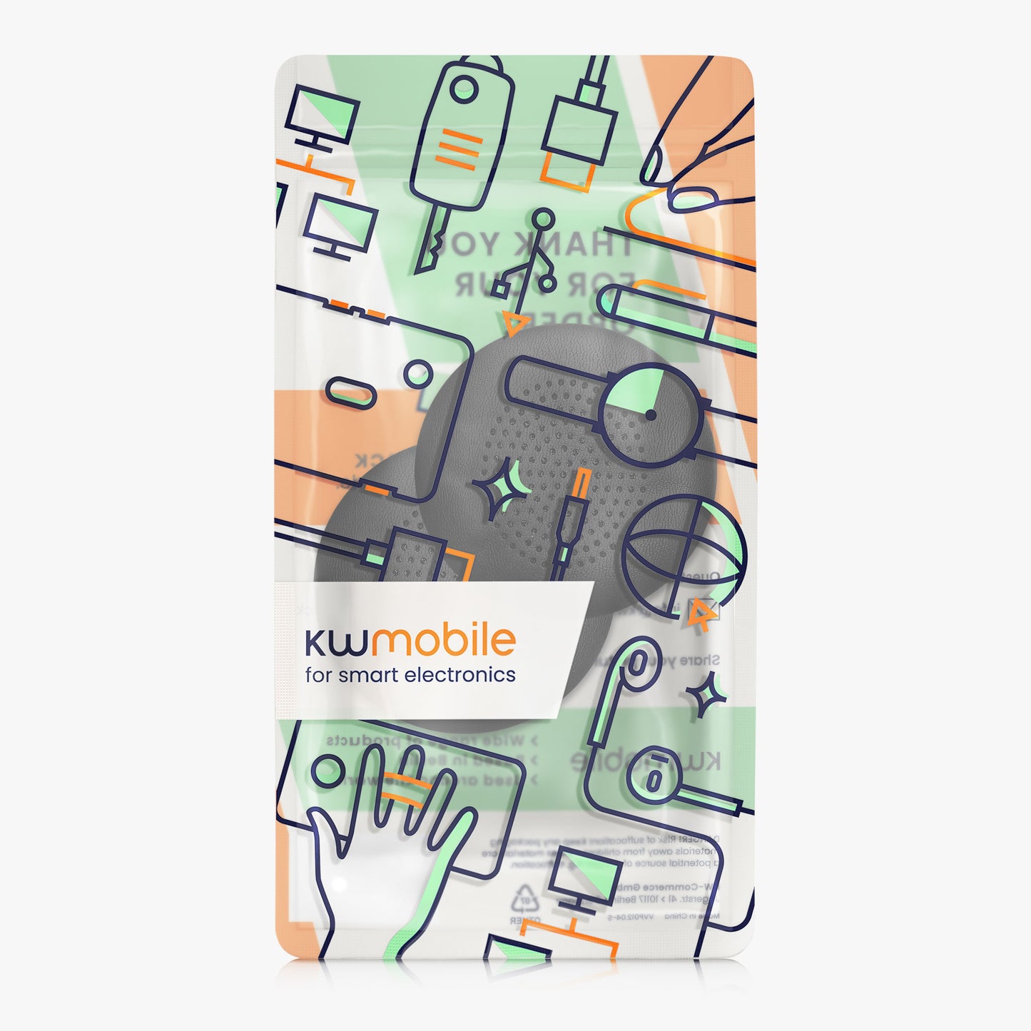 kwmobile Ohr Polster für Logitech Zone 900 / Zone Wireless Plus - Ersatz Ohrpolster - Kopfhörer Ersatzteile - Kopfhörer Ersatzpolster für Over Ear Headphones