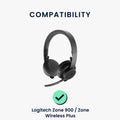 kwmobile Ohr Polster für Logitech Zone 900 / Zone Wireless Plus - Ersatz Ohrpolster - Kopfhörer Ersatzteile - Kopfhörer Ersatzpolster für Over Ear Headphones