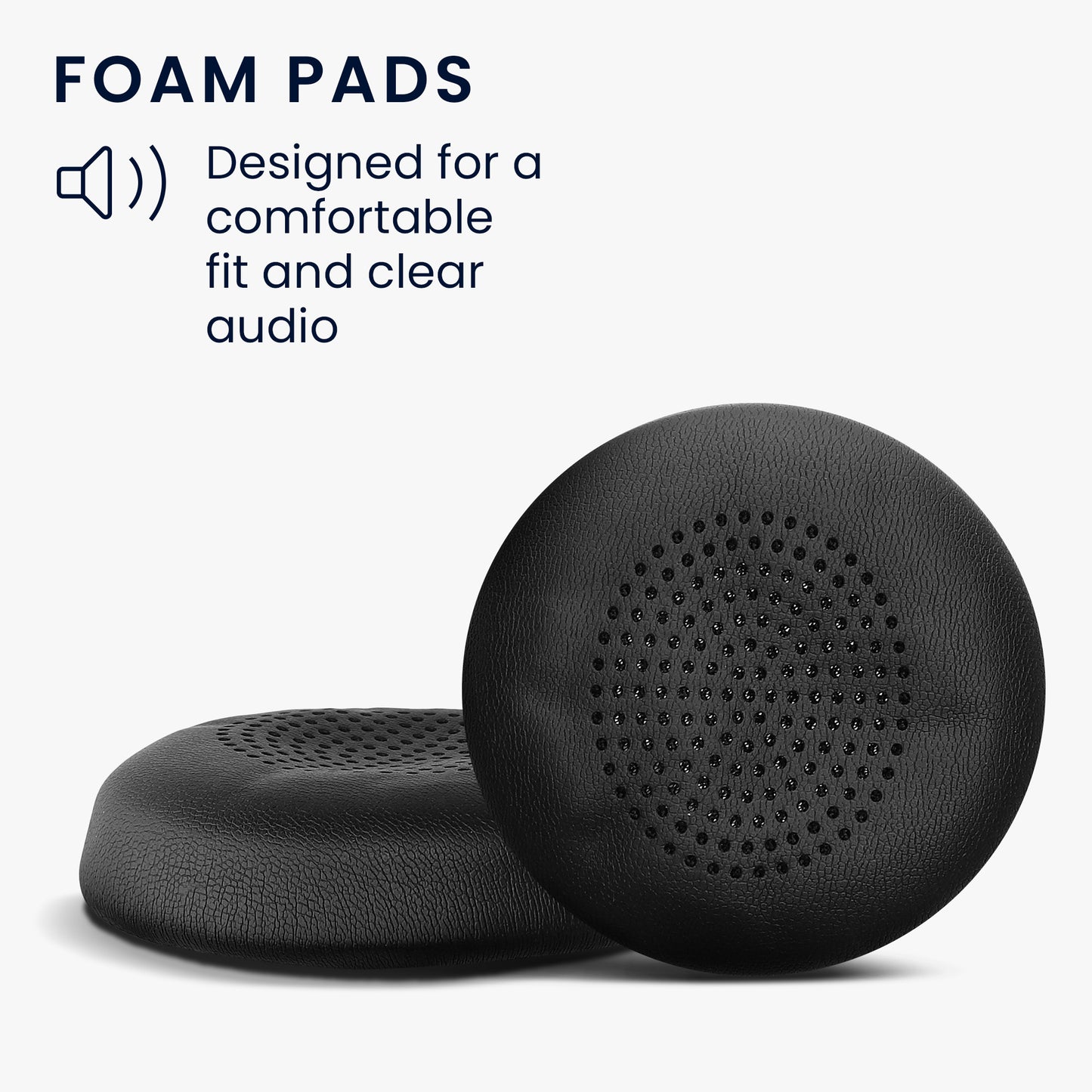 kwmobile Ohr Polster für Logitech Zone 900 / Zone Wireless Plus - Ersatz Ohrpolster - Kopfhörer Ersatzteile - Kopfhörer Ersatzpolster für Over Ear Headphones