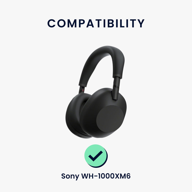 kwmobile Ohr Polster für Sony WH-1000XM6 Ohrpolster Ersatz Kopfhörer Ersatzteile Over Ear Headphones