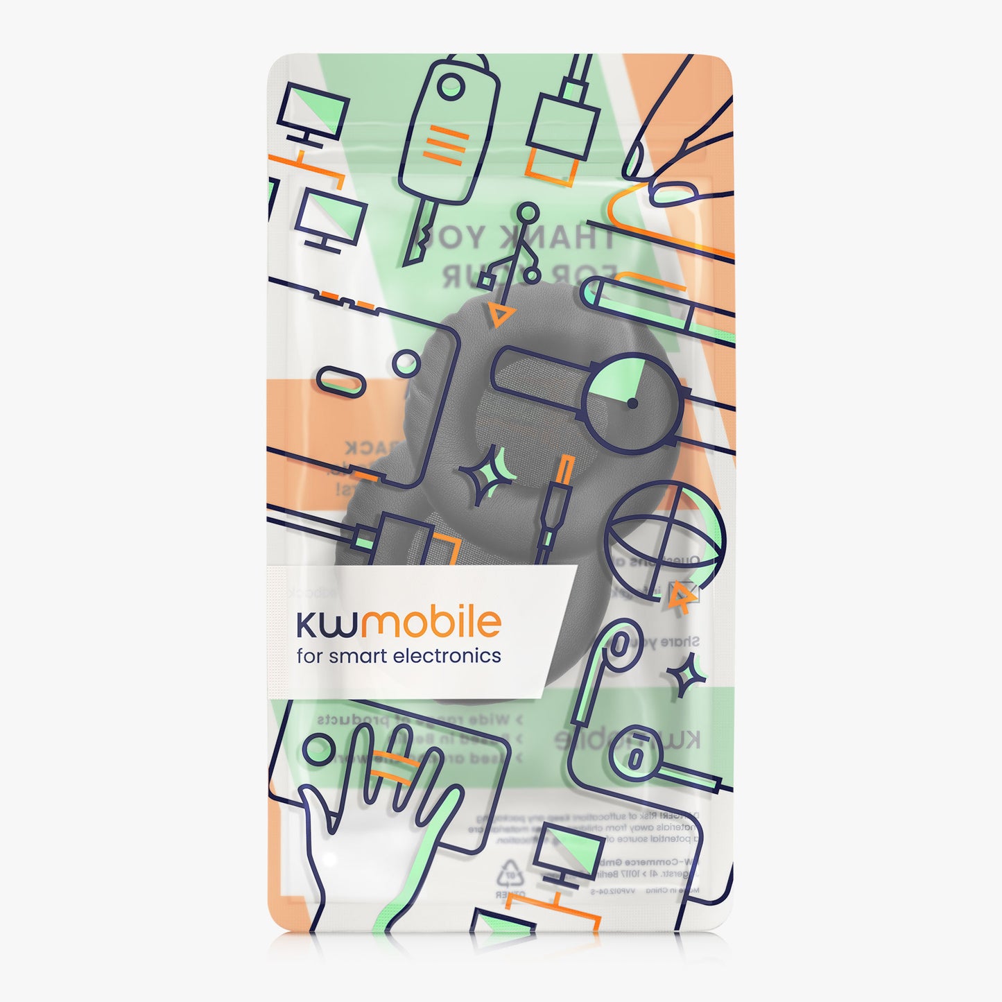 kwmobile Ohr Polster für Pioneer DJ HDJ-CUE1 Ohrpolster Ersatz Kopfhörer Ersatzteile Kopfhörer Ersatzpolster Over Ear Headphones