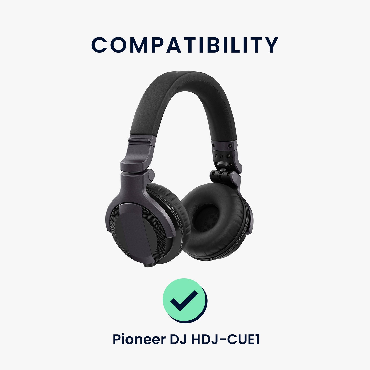 kwmobile Ohr Polster für Pioneer DJ HDJ-CUE1 Ohrpolster Ersatz Kopfhörer Ersatzteile Kopfhörer Ersatzpolster Over Ear Headphones