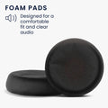 kwmobile Ohr Polster für Yealink BH70 / WH64 Ohrpolster Ersatz Ohrpolster Kopfhörer Ersatzteile Kopfhörer Ersatzpolster Over Ear Headphones