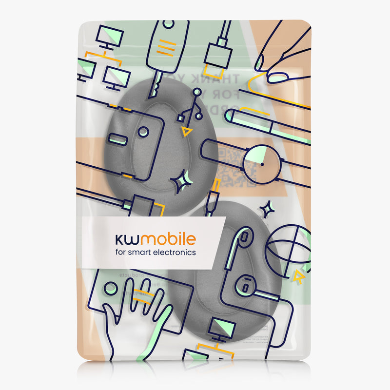 kwmobile Ohr Polster für Jlab Jbuds Lux ANC Ohrpolster Ersatz Kopfhörer Ersatzteile mit Cooling Effekt