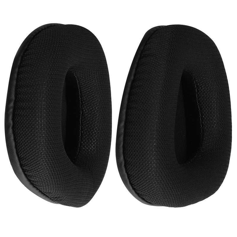 kwmobile 2x Mesh Polyester Ohr Polster für Corsair Void v2 / Void Elite Surround / Void Pro Ohrpolster - Ersatz Ohrpolster - Kopfhörer Ersatzteile - Kopfhörer Ersatzpolster für Over Ear Headphones Schwarz  
