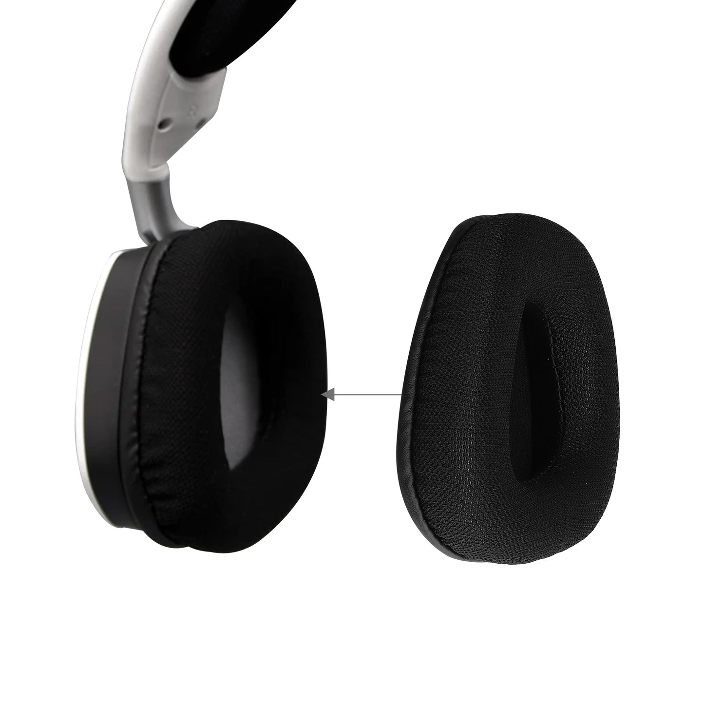 kwmobile Ohr Polster für Corsair Void v2 / Void Elite Surround / Void Pro - Ersatz Ohrpolster - Kopfhörer Ersatzteile - Kopfhörer Ersatzpolster für Over Ear Headphones