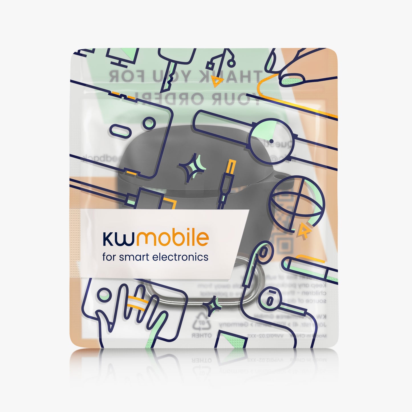 kwmobile Hülle kompatibel mit JBL Tune Flex 2 Kopfhörer Case TPU Cover Schutzhülle