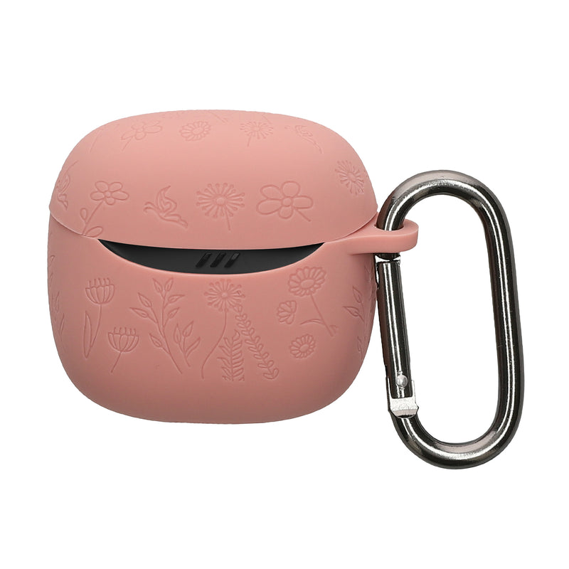 kwmobile Silikon Case für JBL Tune Flex 2 Hülle - Kopfhörer Schutzhülle mit Karabiner