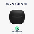 kwmobile Silikon Case für JBL Tune Flex 2 Hülle - Kopfhörer Schutzhülle mit Karabiner