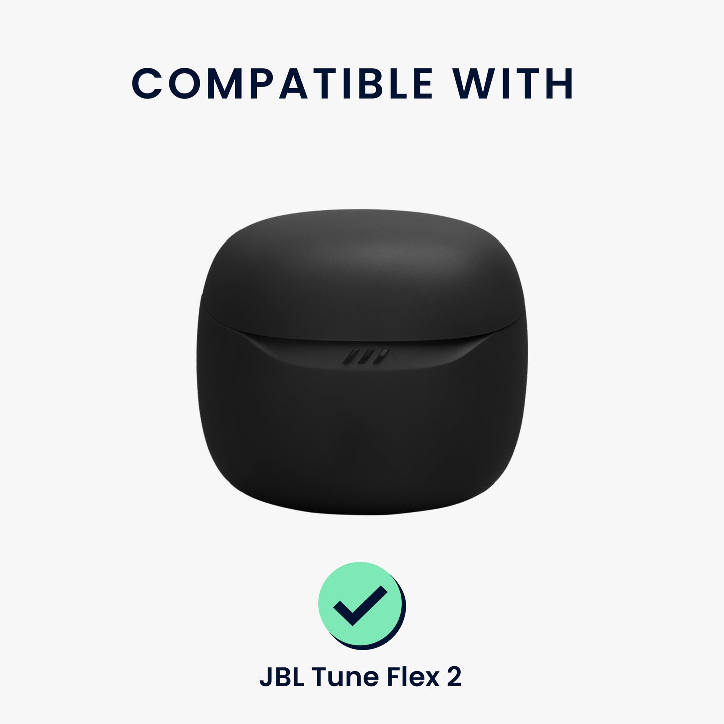 kwmobile Silikon Case für JBL Tune Flex 2 Hülle - Kopfhörer Schutzhülle mit Karabiner