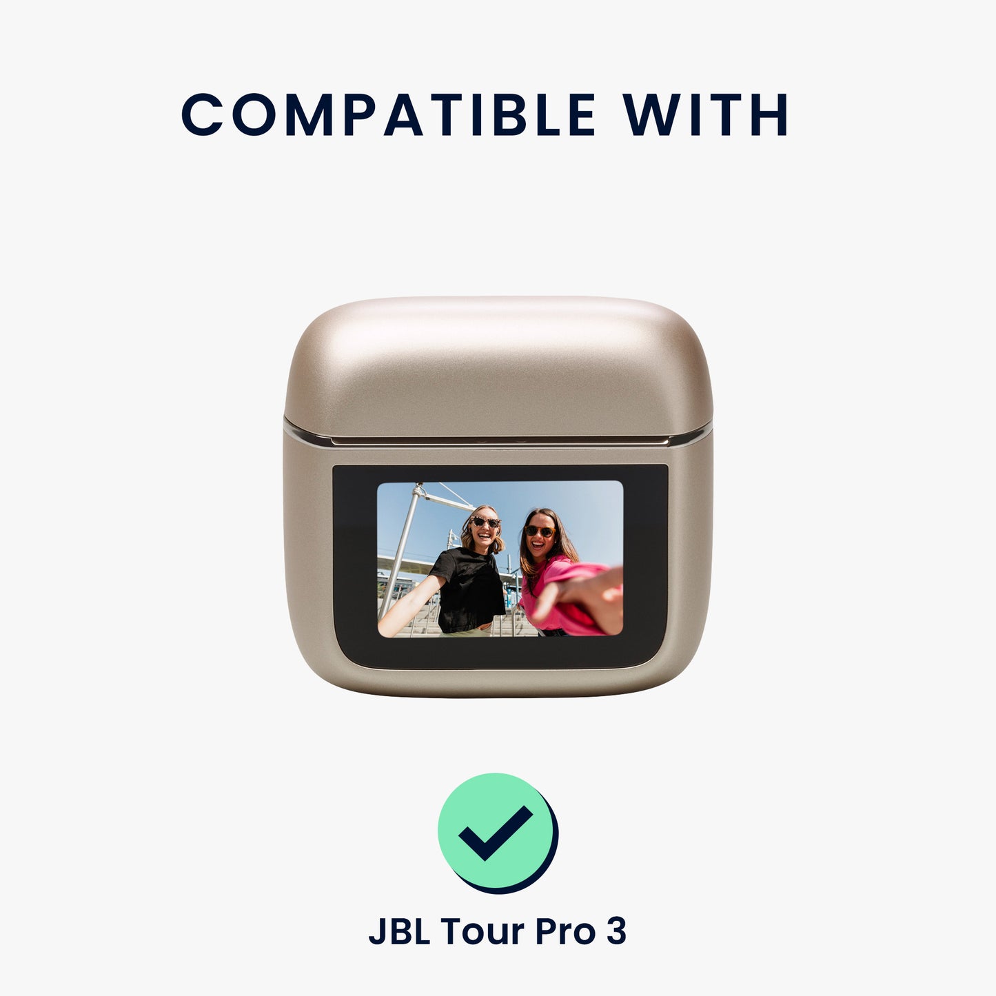 kwmobile Case für JBL Tour Pro 3 Hülle - Kopfhörer Schutzhülle mit Karabiner