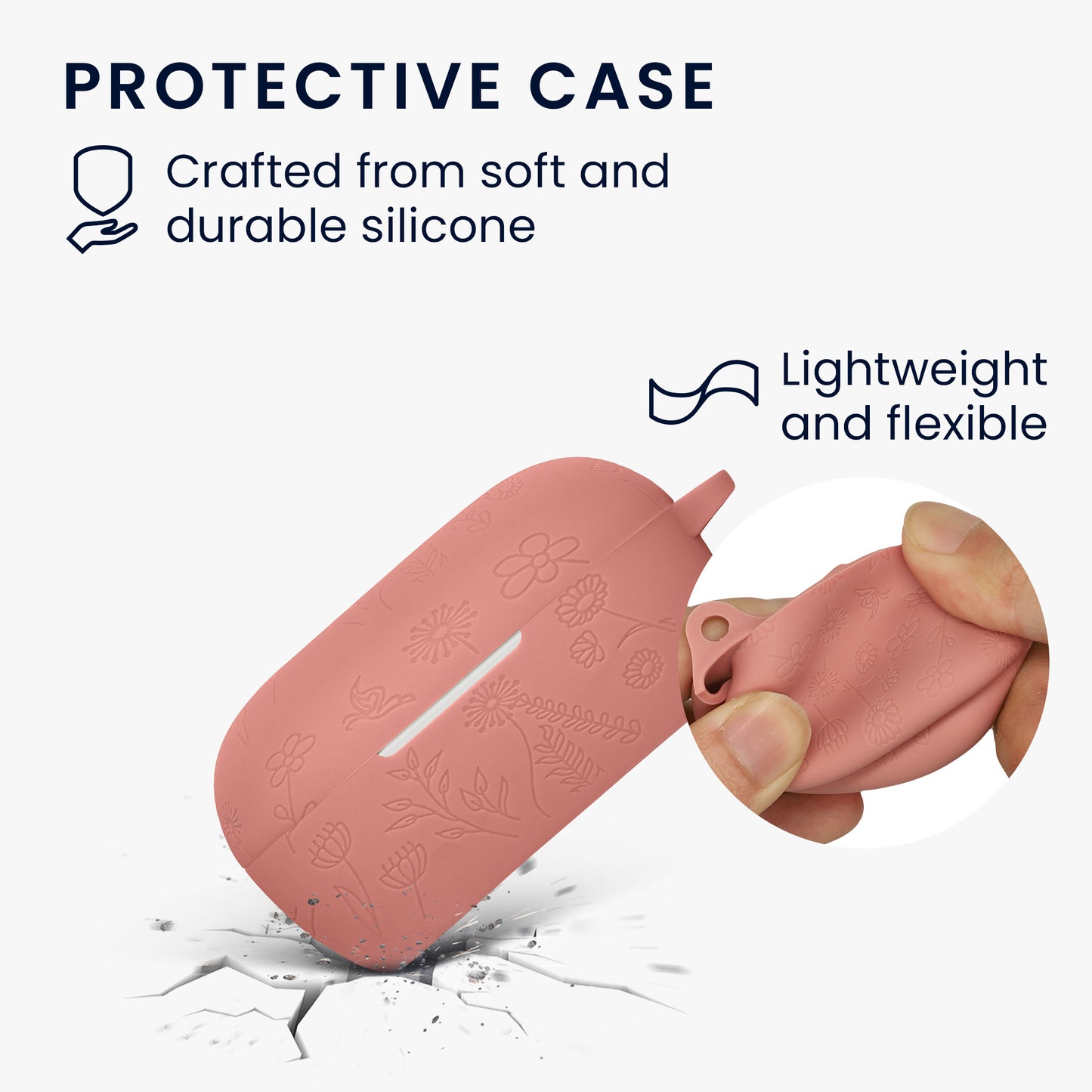 kwmobile Case für Bose QuietComfort Earbuds Hülle - Kopfhörer Schutzhülle mit Karabiner