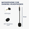 kwmobile Ersatz Kopfhörer Mikrofon kompatibel mit Havit H2002D Headset - Gaming Headphones Mikrofon mit 3,5 mm Klinkenstecker