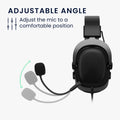 kwmobile Ersatz Kopfhörer Mikrofon kompatibel mit Havit H2002D Headset - Gaming Headphones Mikrofon mit 3,5 mm Klinkenstecker