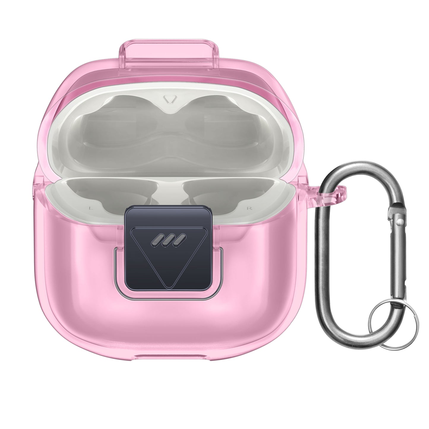 kwmobile Hülle für JBL Tune Flex 2 Case - TPU Silikon Schutzhülle - Kopfhörer Cover - Rosa Transparent Rosa  