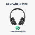 kwmobile Hülle kompatibel mit Anker Soundcore Q20i Tasche - Case für Headset aus robustem und Neopren Stoff