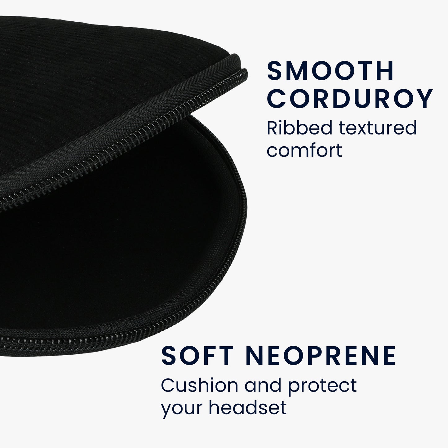 kwmobile Hülle kompatibel mit Anker Soundcore Q20i Tasche - Case für Headset aus robustem und Neopren Stoff
