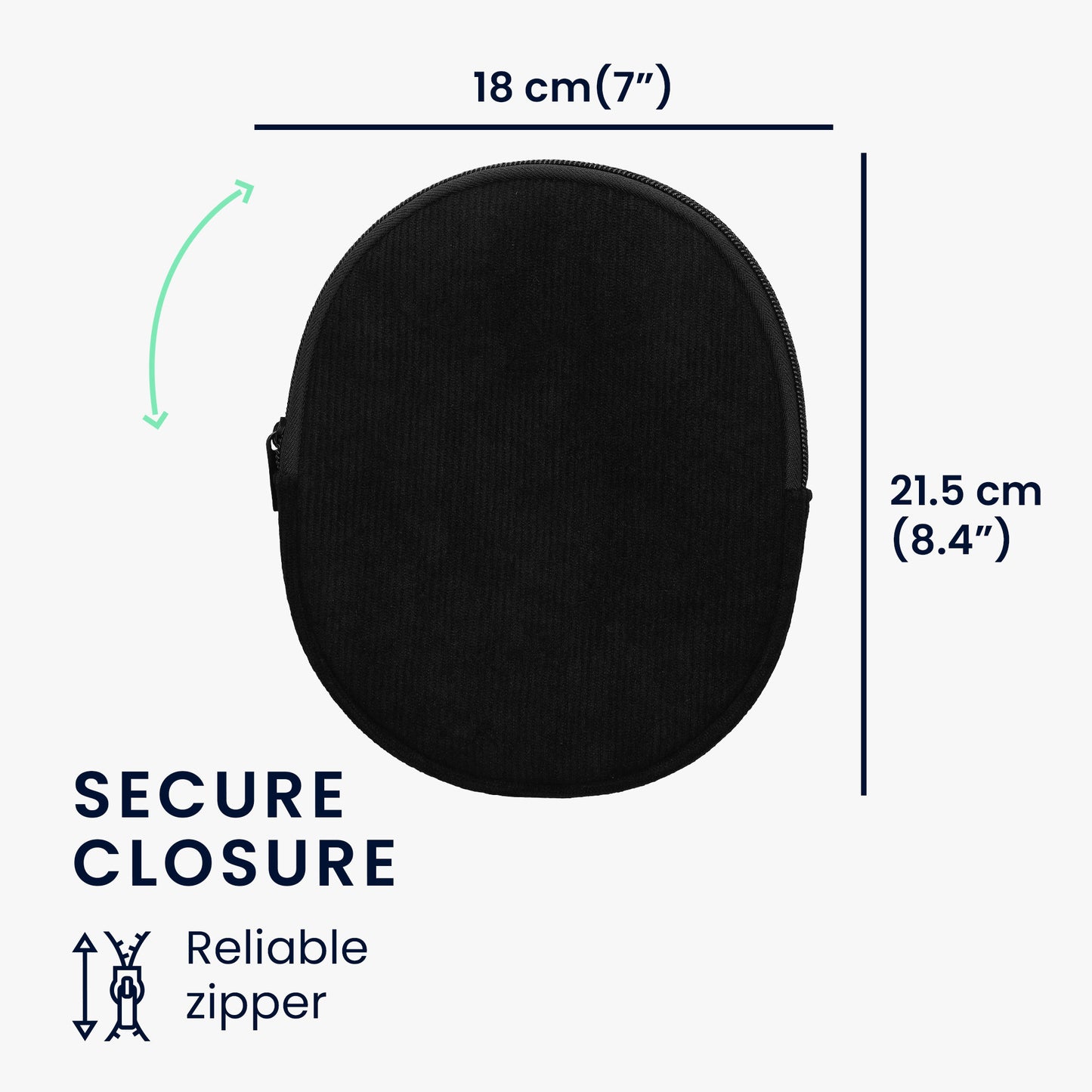 kwmobile Hülle kompatibel mit Anker Soundcore Q20i Tasche - Case für Headset aus robustem und Neopren Stoff