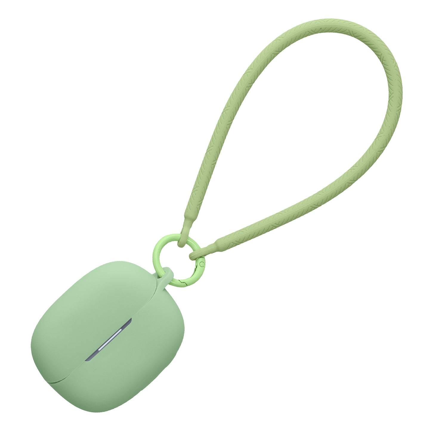 kwmobile Hülle kompatibel mit Xiaomi Redmi Buds 6 Pro Kopfhörer - Silikon Schutzhülle Etui Case Cover - mit Handschlaufe Matcha Grün Matcha Grün  