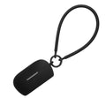 kwmobile Hülle kompatibel mit Bose QuietComfort Earbuds Kopfhörer - Silikon Schutzhülle Etui Case Cover - mit Handschlaufe Schwarz Schwarz  