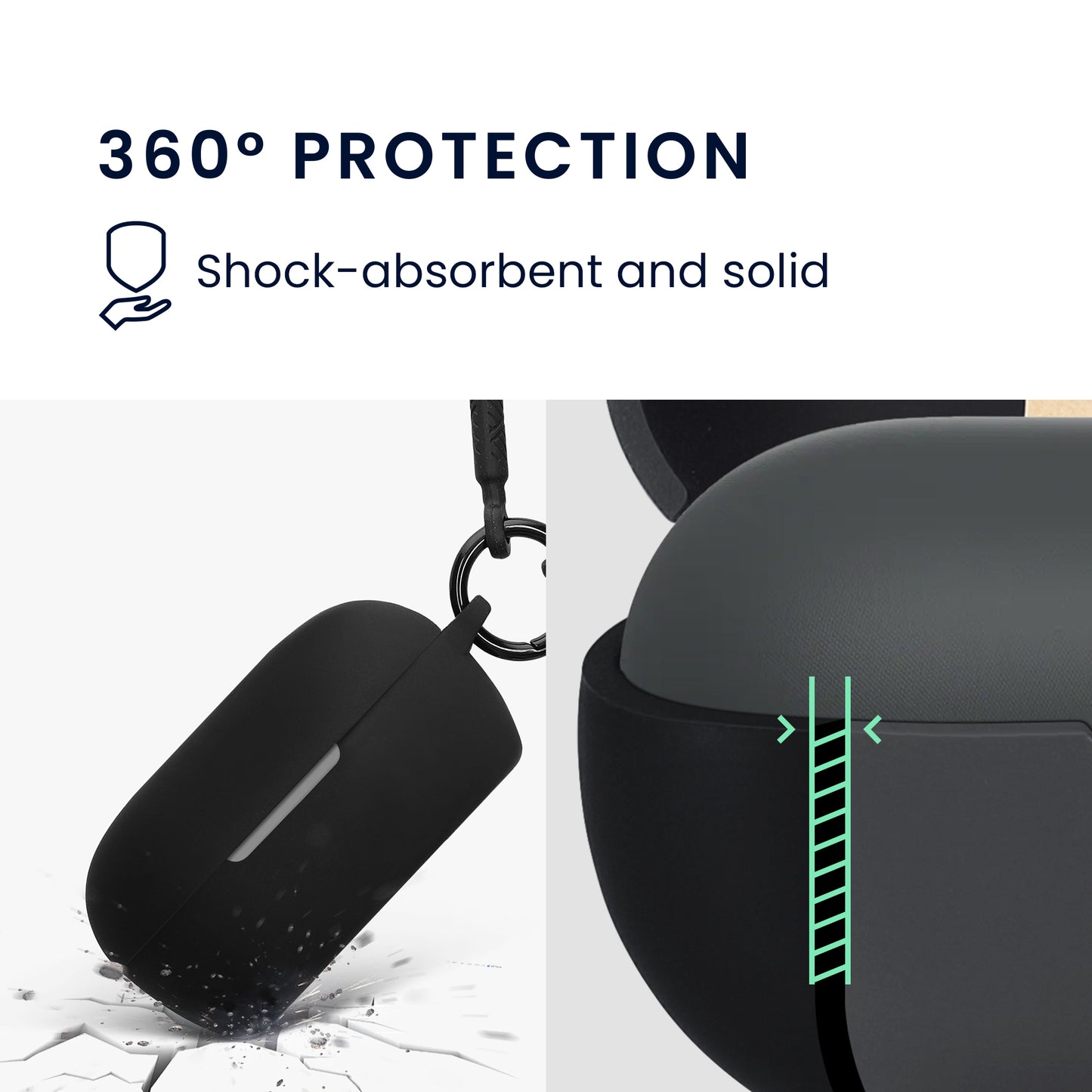 kwmobile Hülle kompatibel mit Bose QuietComfort Earbuds Kopfhörer