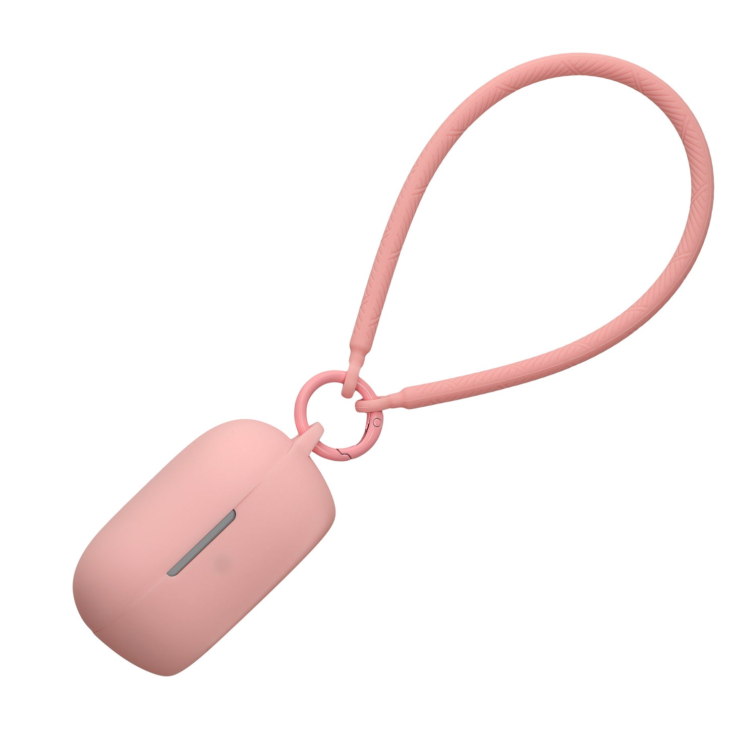 kwmobile Hülle kompatibel mit Bose QuietComfort Earbuds Kopfhörer - Silikon Schutzhülle Etui Case Cover - mit Handschlaufe Altrosa Altrosa  
