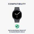 kwmobile Uhrenarmband für Samsung Galaxy Watch 8 / Galaxy Watch 8 Classic 46mm Armband Fitnesstracker Band Set Ersatzarmband Smartwatch
