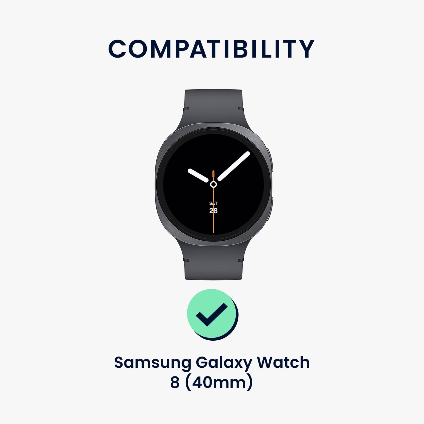 2x Displayschutzfolie für Samsung Galaxy Watch 8 (40mm)
