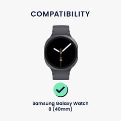 2x Displayschutzfolie für Samsung Galaxy Watch 8 (40mm) - Transparent - Displayschutz