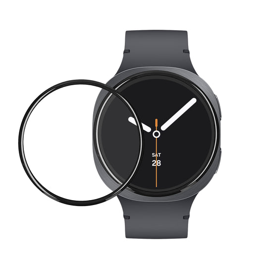 kwmobile 2x Transparente Displayschutzfolie kompatibel mit Samsung Galaxy Watch 8 (44mm) Folie - Schutzfolie für Fitness Tracker - robuster Displayschutz Transparent  