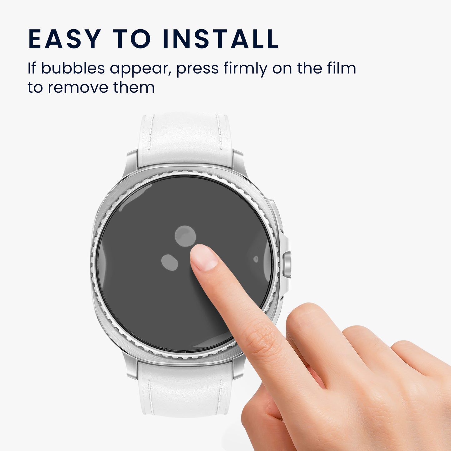 2x Displayschutzfolie für Samsung Galaxy Watch 8 Classic (47mm)