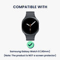 kwmobile 2x Hülle kompatibel mit Samsung Galaxy Watch 8 Schutzhülle Schutzrahmen Glitzer Schutz Zubehör