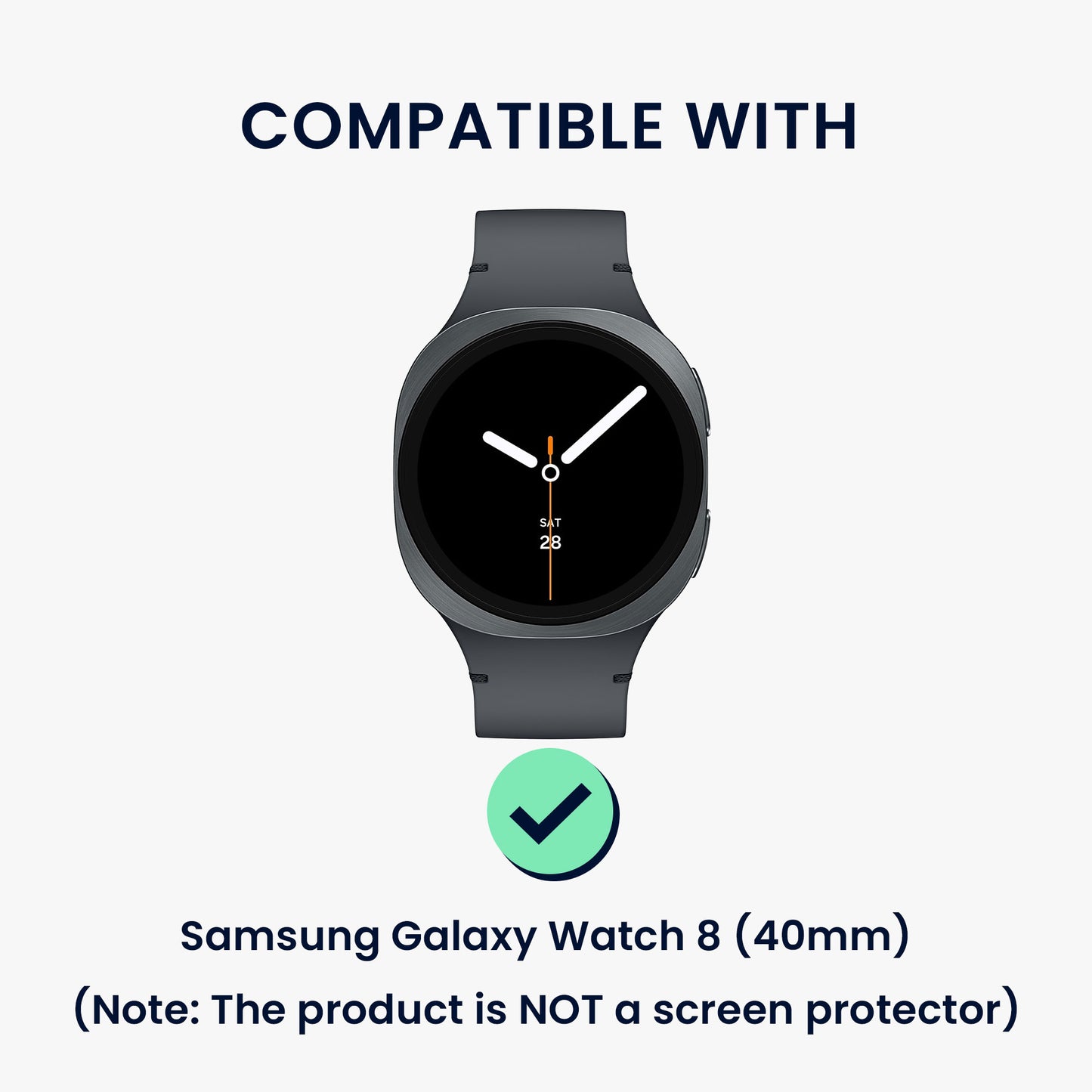 kwmobile 2x Hülle kompatibel mit Samsung Galaxy Watch 8 Schutzhülle Schutzrahmen Glitzer Schutz Zubehör