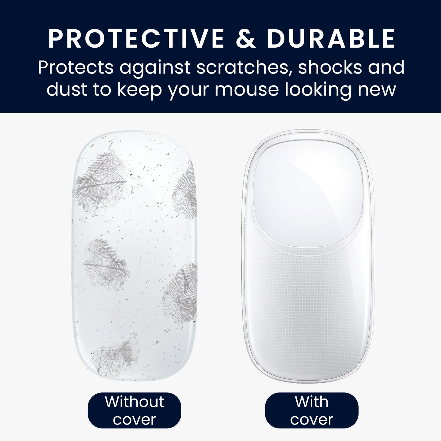 kwmobile Schutzhülle für Apple Magic Mouse Hülle - PC Maus Cover aus rutschfestem TPU - Case