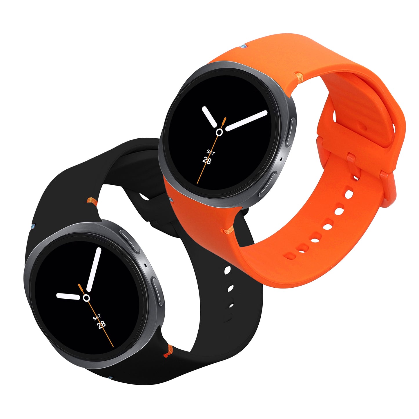 kwmobile Uhrenarmband für Samsung Galaxy Watch 8 Galaxy / Galaxy Watch 8 Classic 46mm Armband Fitnesstracker Band Set Ersatzarmband Smartwatch