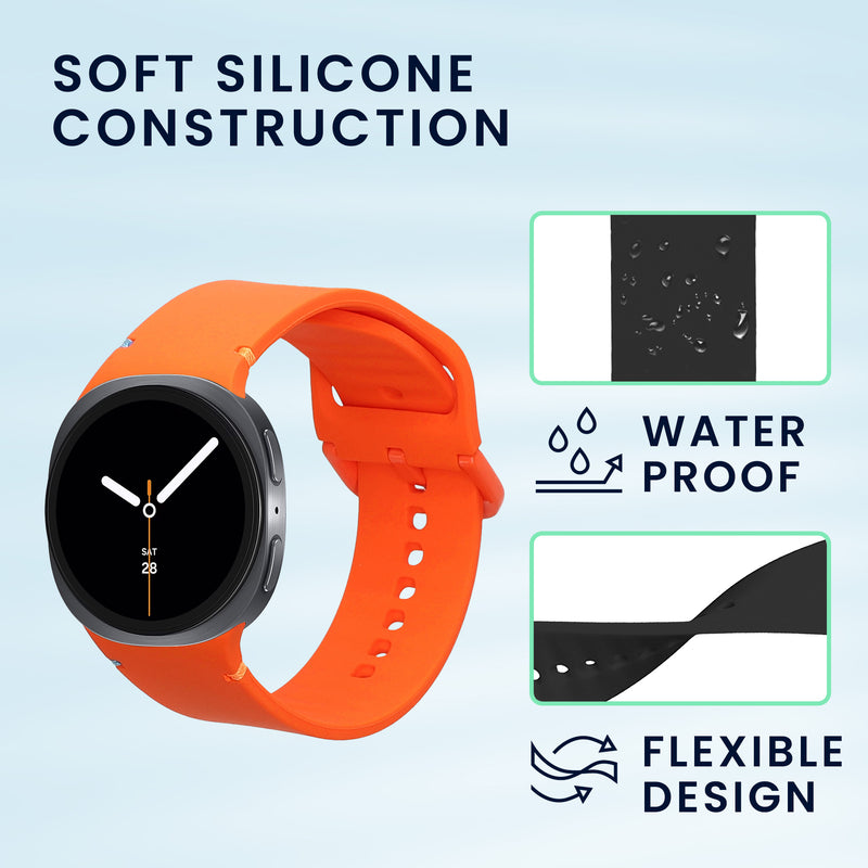 kwmobile Uhrenarmband für Samsung Galaxy Watch 8 Galaxy / Galaxy Watch 8 Classic 46mm Armband Fitnesstracker Band Set Ersatzarmband Smartwatch