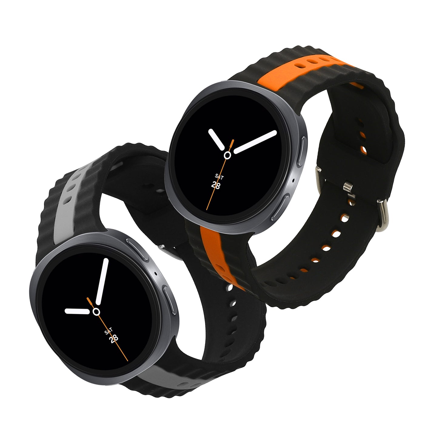 kwmobile Uhrenarmband für Samsung Galaxy Watch 8 / Galaxy Watch 8 Classic 46mm Armband Fitnesstracker Band Set Ersatzarmband Smartwatch