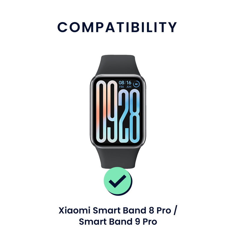 kwmobile Uhrenarmband für Xiaomi Smart Band 8 Pro / Smart Band 9 Pro Armband Fitnesstracker Band Set Ersatzarmband Smartwatch