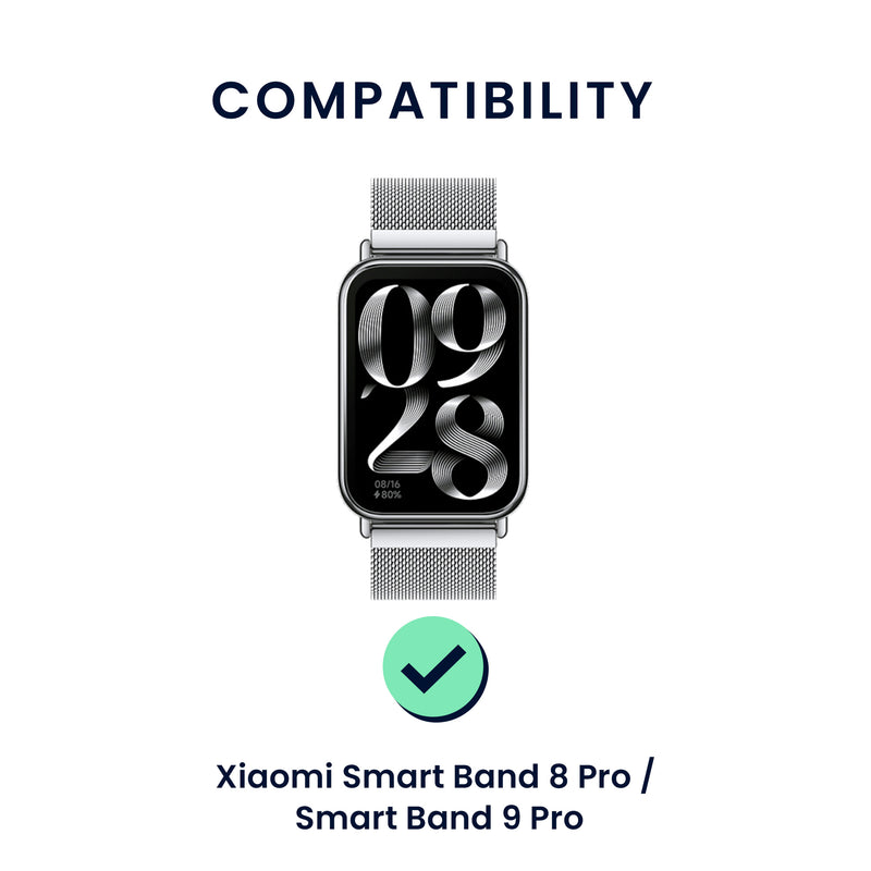 kwmobile Uhrenarmband für Xiaomi Smart Band 8 Pro / Band 9 Pro / Redmi Watch 5 / Redmi Watch 4 Armband Fitnesstracker Band Set Ersatzarmband Smartwatch